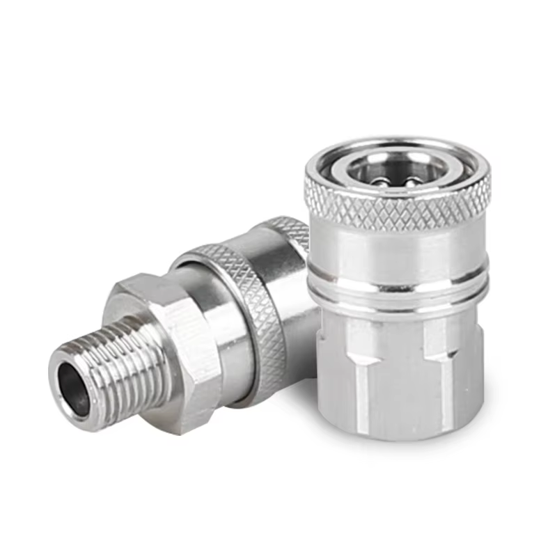 SPS Stainless Steel Fittings 1/4 Quick Connector 2 Pieces Kit Quick Coupling Quick Release Coupler supplier