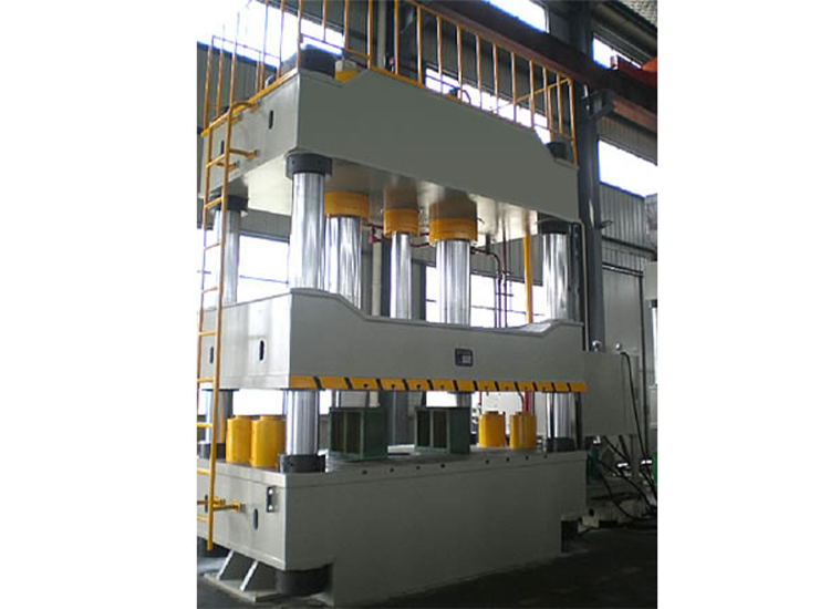 Double-action stretching hydraulic press machine
