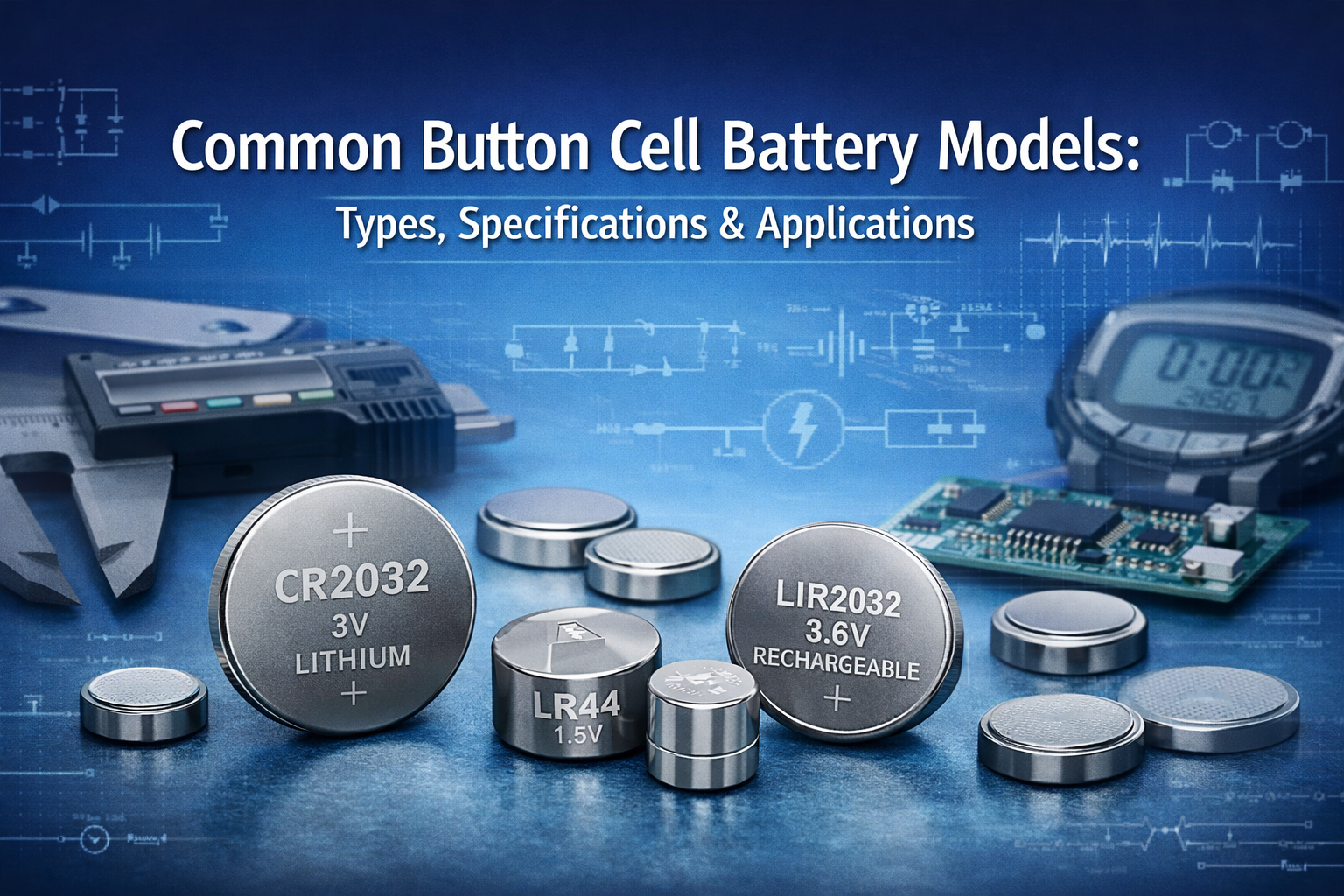 Common Button Cell Battery Models: Types, Specifications, and Applications