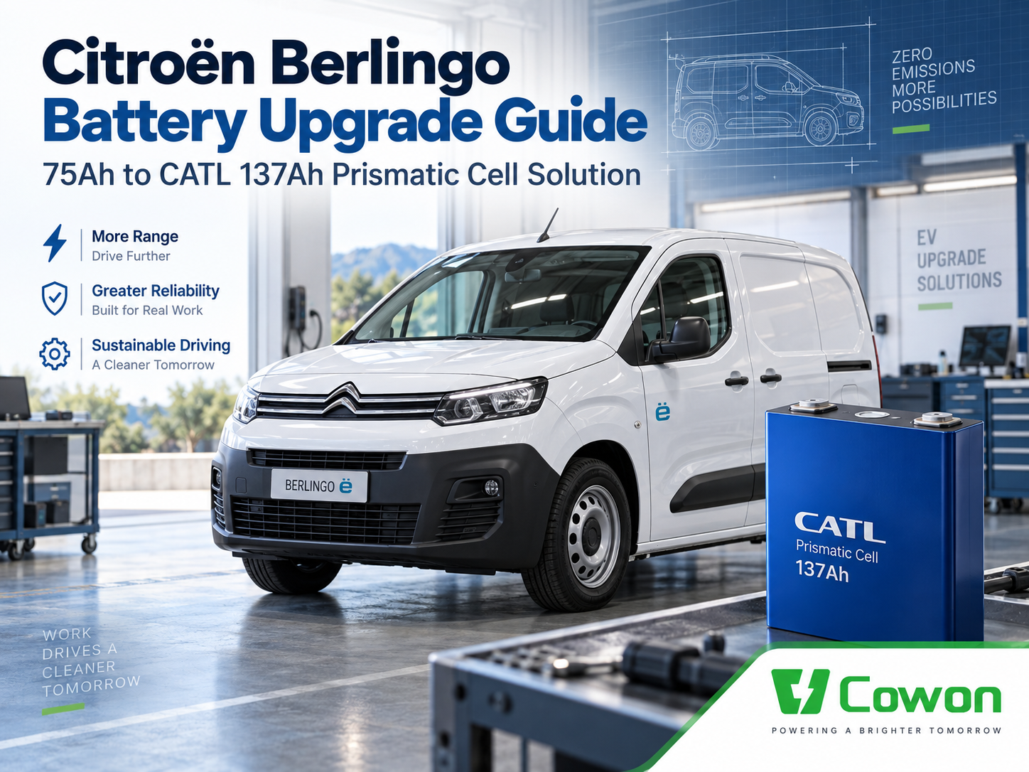 Citroën Berlingo Battery Upgrade Guide: 75Ah to CATL 137Ah Lithium Cells