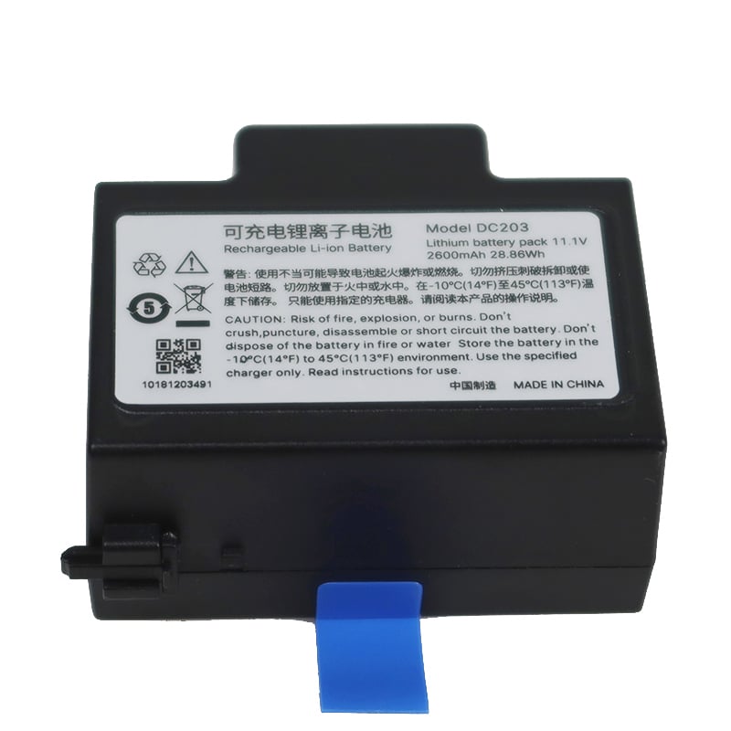 11,1 V 2600 mAh litium-ion akkumulátor DC203 orvosi készülékhez ENMIND fecskendőpumpa EN-S7 EN-V7