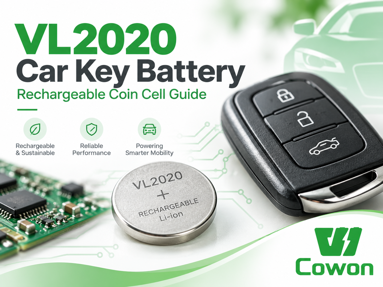VL2020 Rechargeable Battery for Car Key Fobs: What You Need to Know Before Replacement