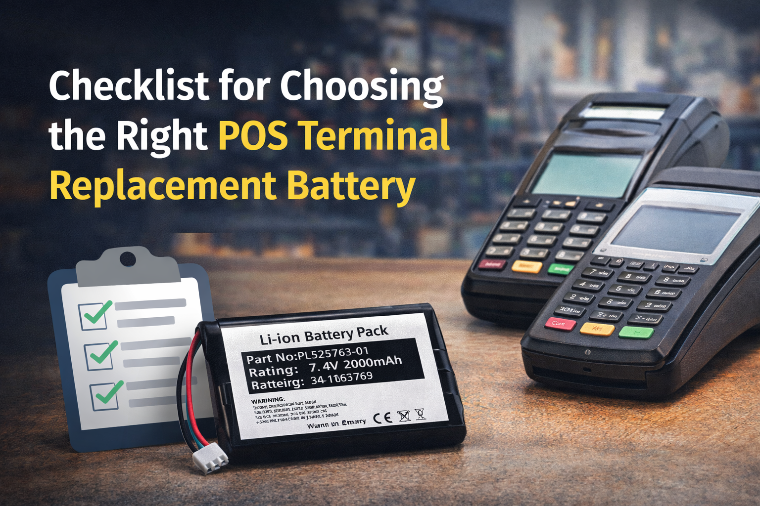 Replacement Battery for POS Terminals: A Practical Buyer Checklist