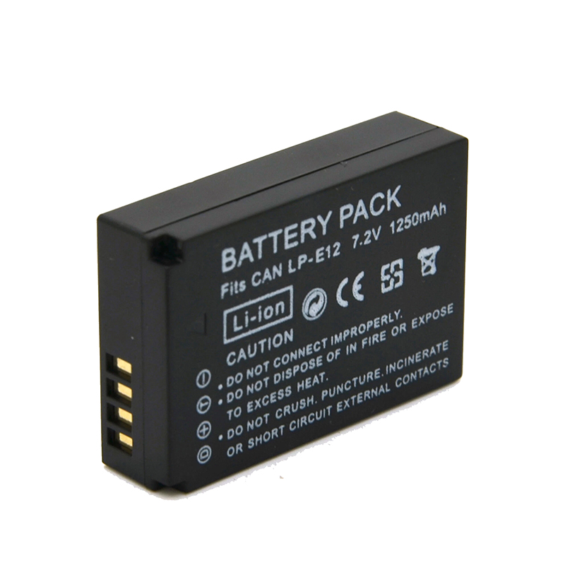 Li-ion 7.4V 800mAh LP-E12 Camera Digital Battery for Canon Rebel SL1 Digital