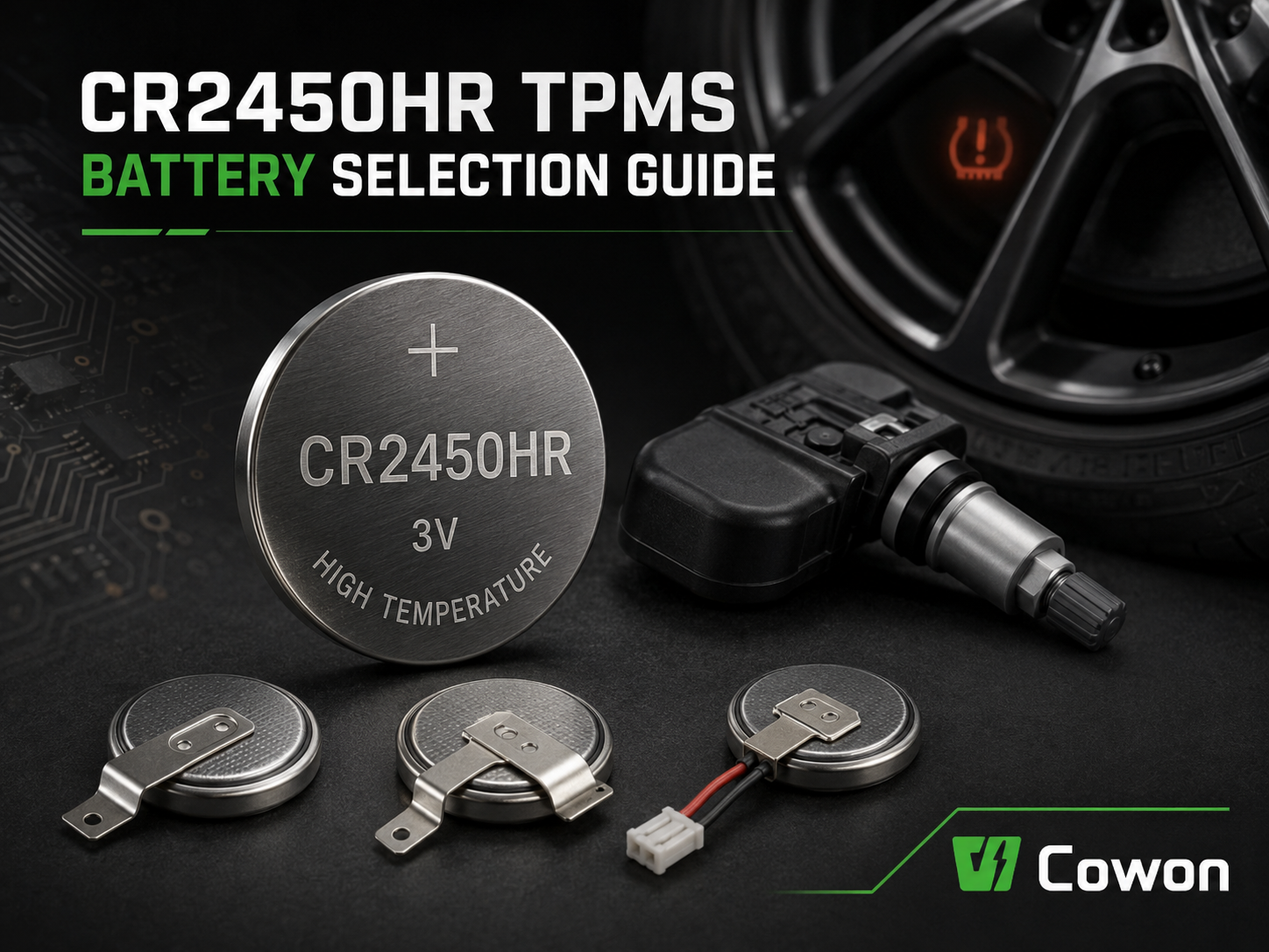 CR2450HR TPMS Battery Selection Guide: How to Choose T25, T23, T26, T40 and Other Terminal Types