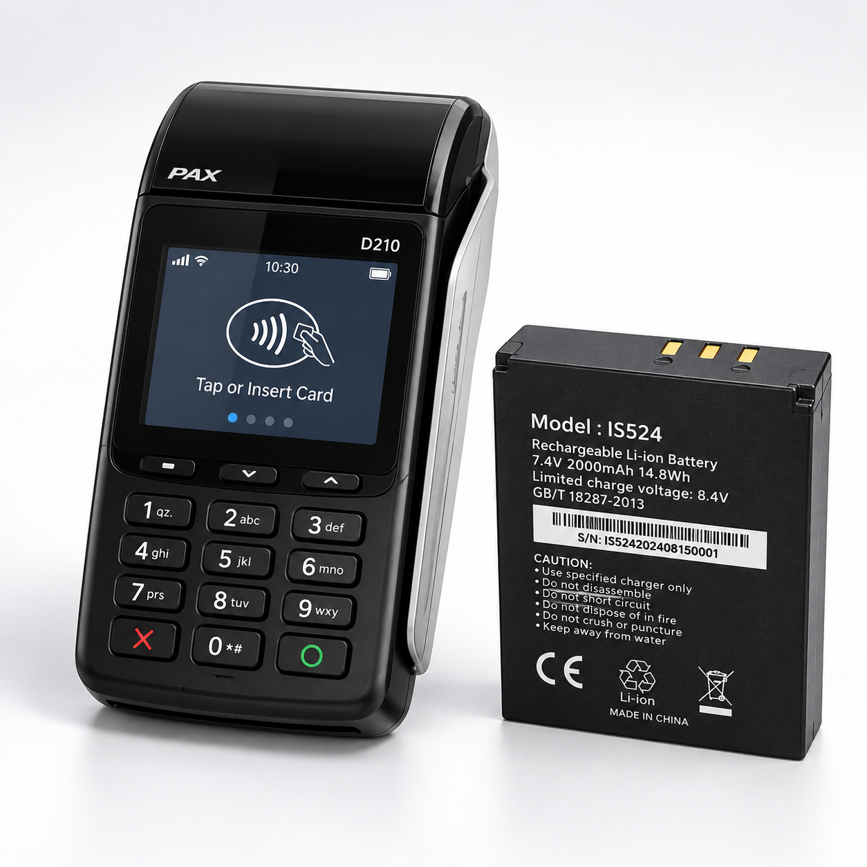PAX D210 and IS524 battery.png