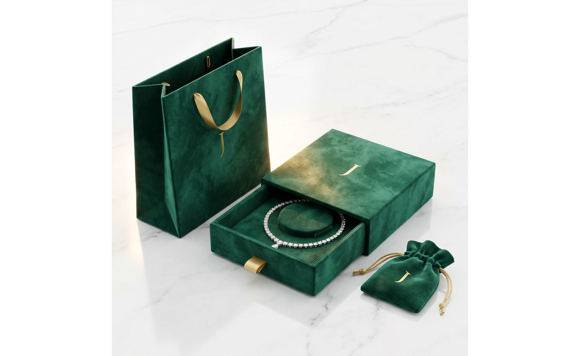 Jewelry Packaging Box with Velvet Insert