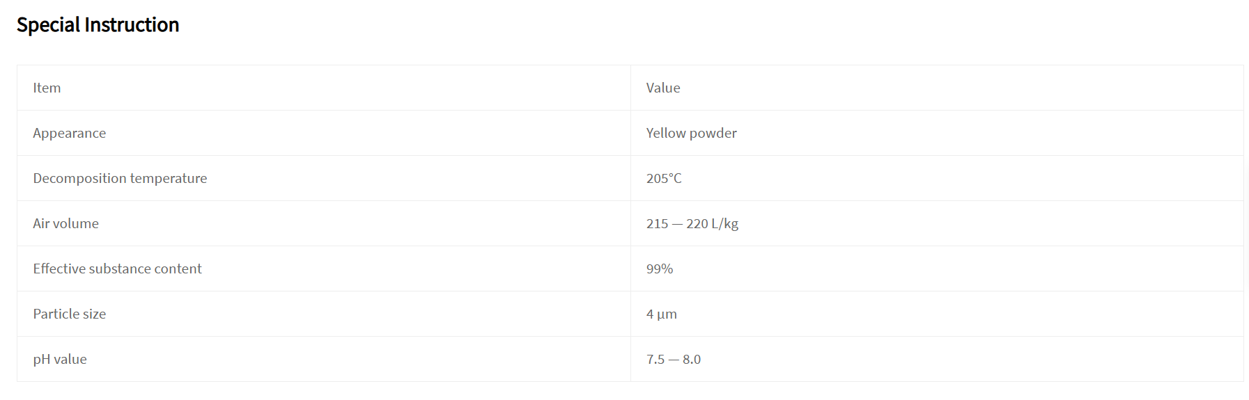 pvc foaming products ac raw powder 4um ultra fine ac foaming agent dn 4517-1