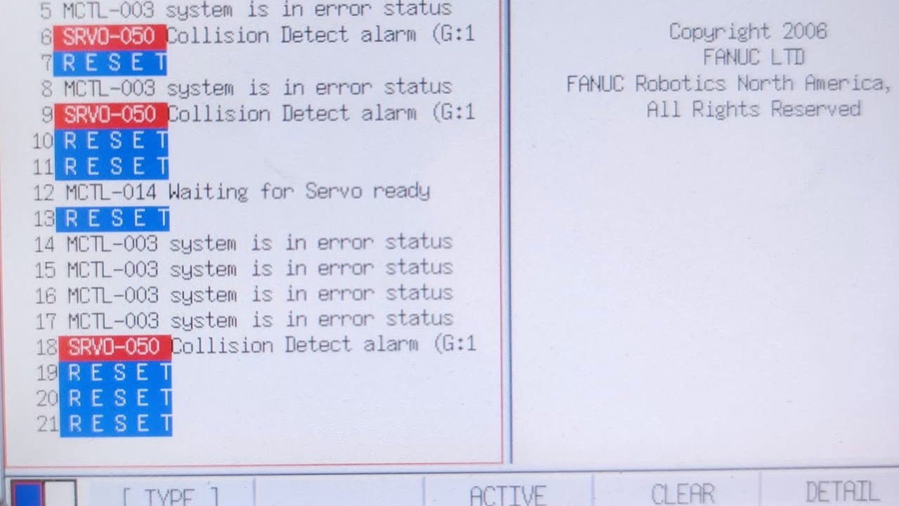 How to Solve Fanuc Robot Alarm SRVO-050?