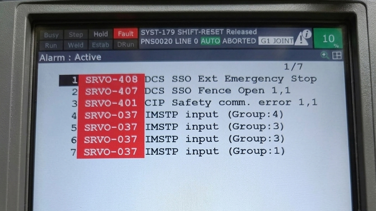 How to Solve Fanuc Robot Alarm SRVO-408?