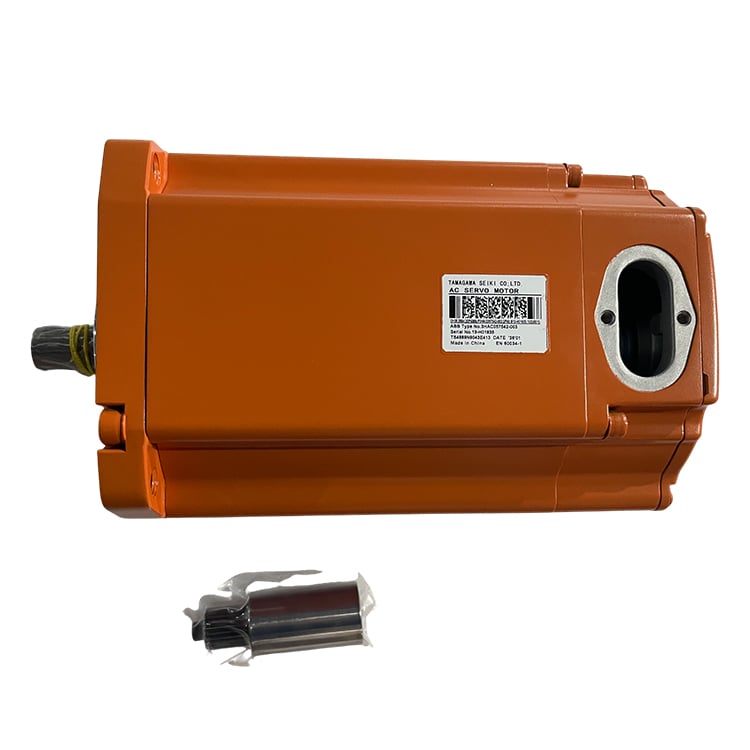 محرك سيرفو روبوتي من شركة ABB، الموديل 3HAC057542-003، مزوَّد بترس صغير مدمج، الرقم التسلسلي: 3HAC057542003
