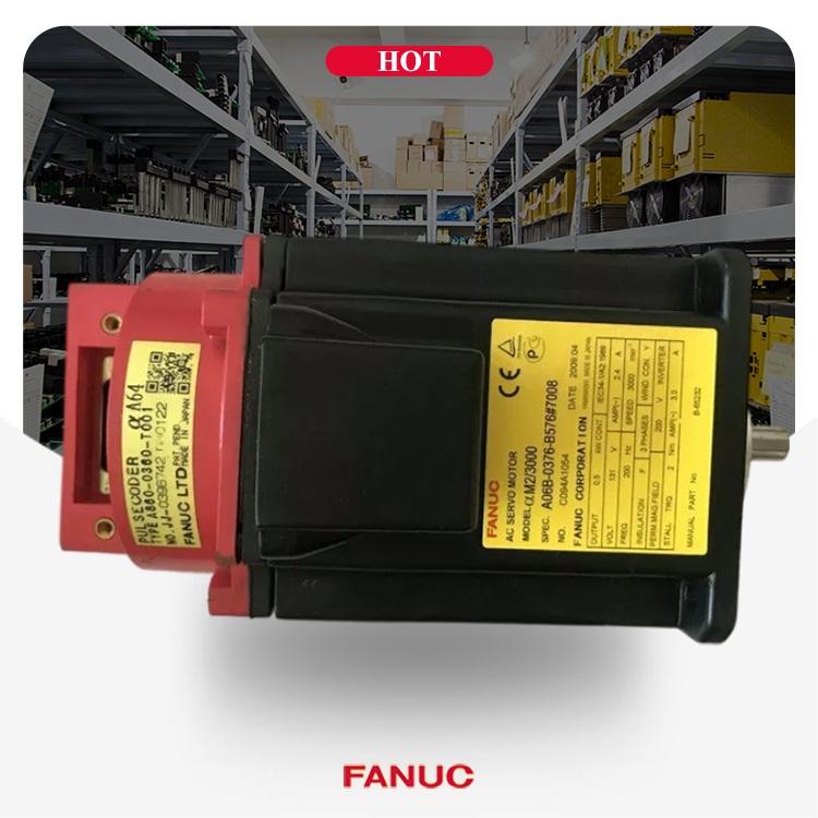 A06B-0376-B576 محرك فانوك المزود بمحرك تيار متردد خضع لاختبار الحمل A06B0376B576