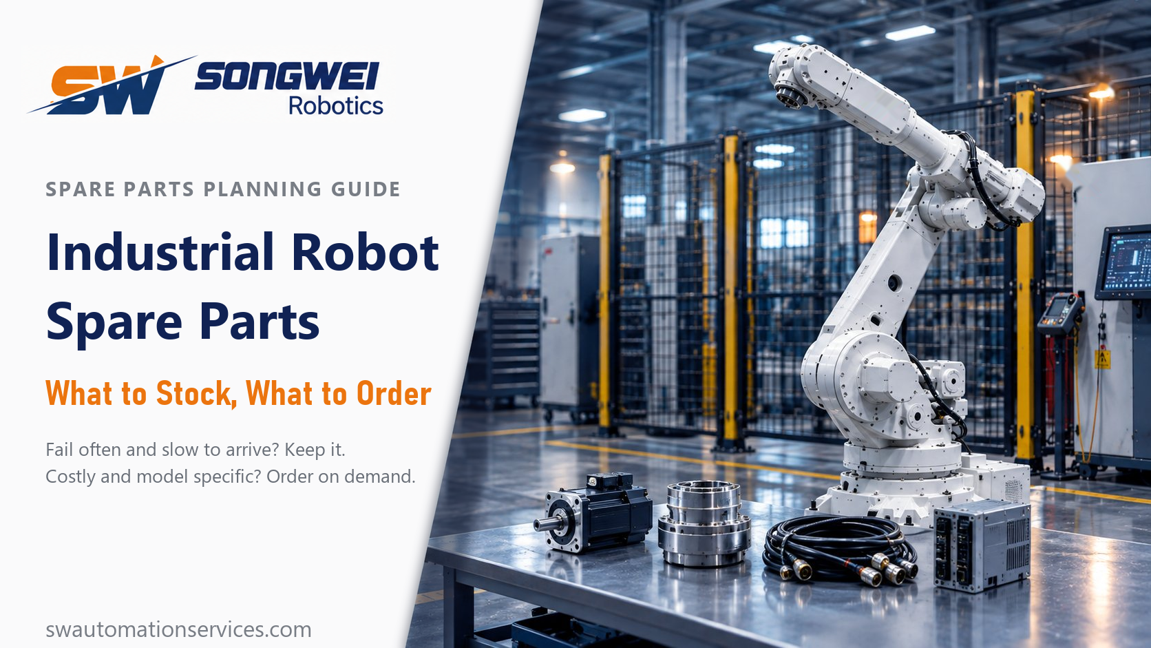 Industrial Robot Spare Parts: What to Stock, What to Order on Demand