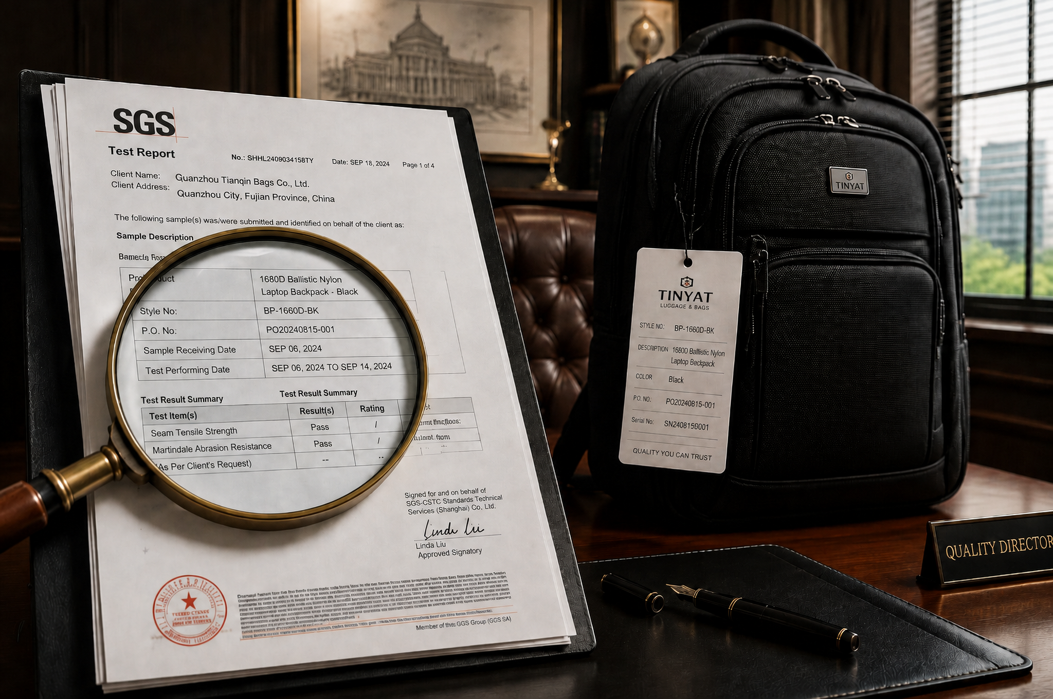 Laptop Backpack Testing Reports: What SGS Documents Actually Prove