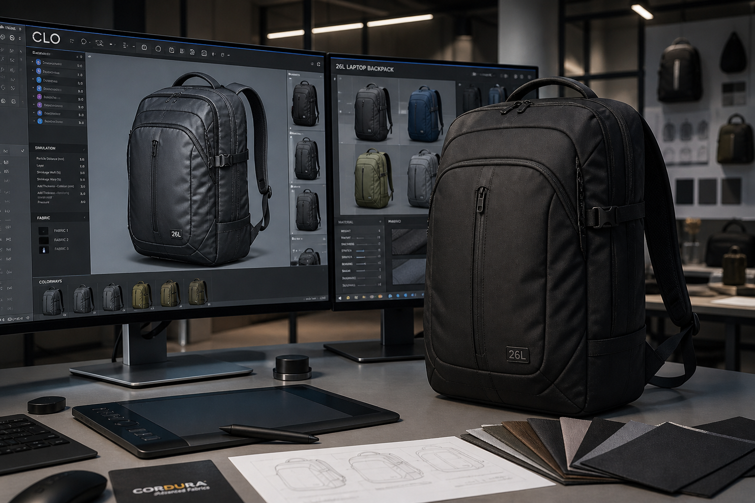 3D Sampling for Laptop Backpacks: Cutting Approval Rounds