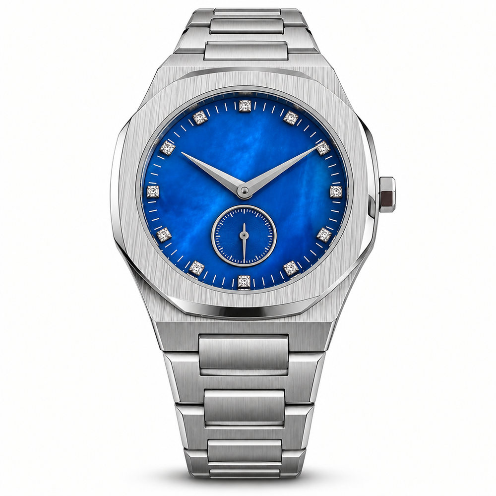 ez-b Octagonal Watch Sub-dial Mineral Crystal Quartz for Brand OEM Custom
