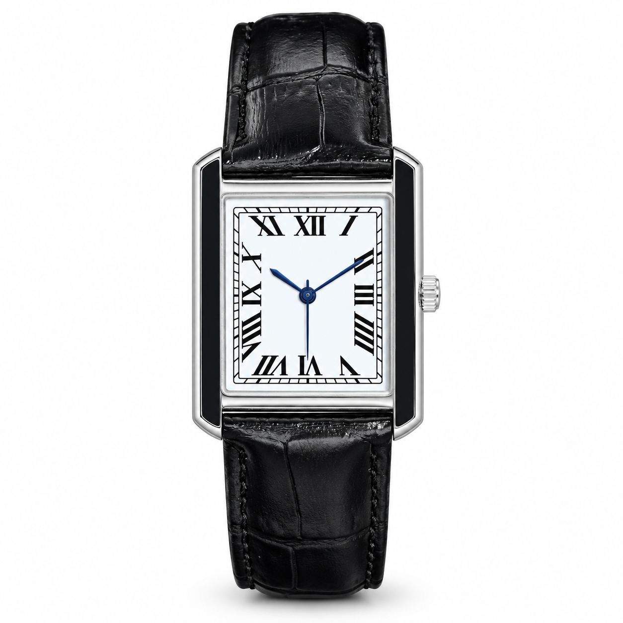 Vintage Rectangular Roman Numeral Watch 