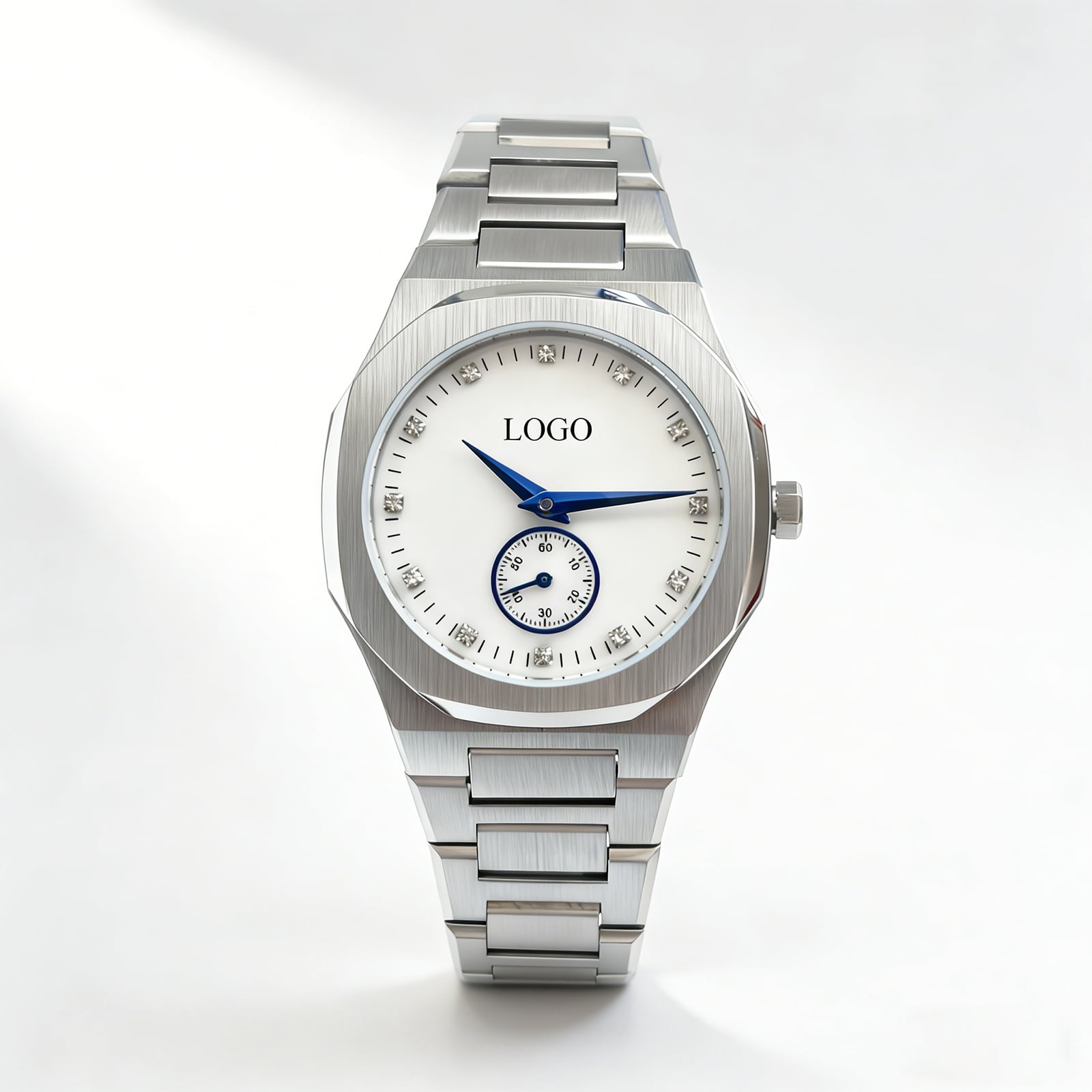 ez-w Octagonal Watch Sub-dial Design Stainless Steel for Brand OEM Orders