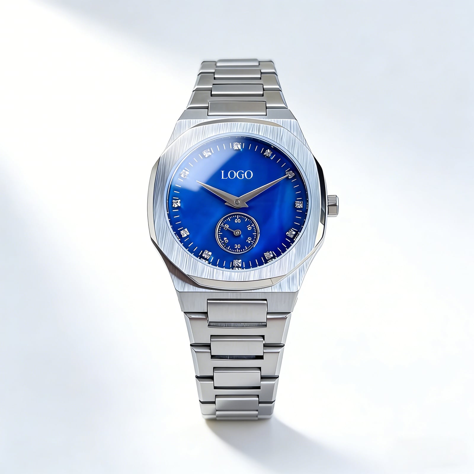 ez-b Octagonal Watch Sub-dial Mineral Crystal Quartz for Brand OEM Custom