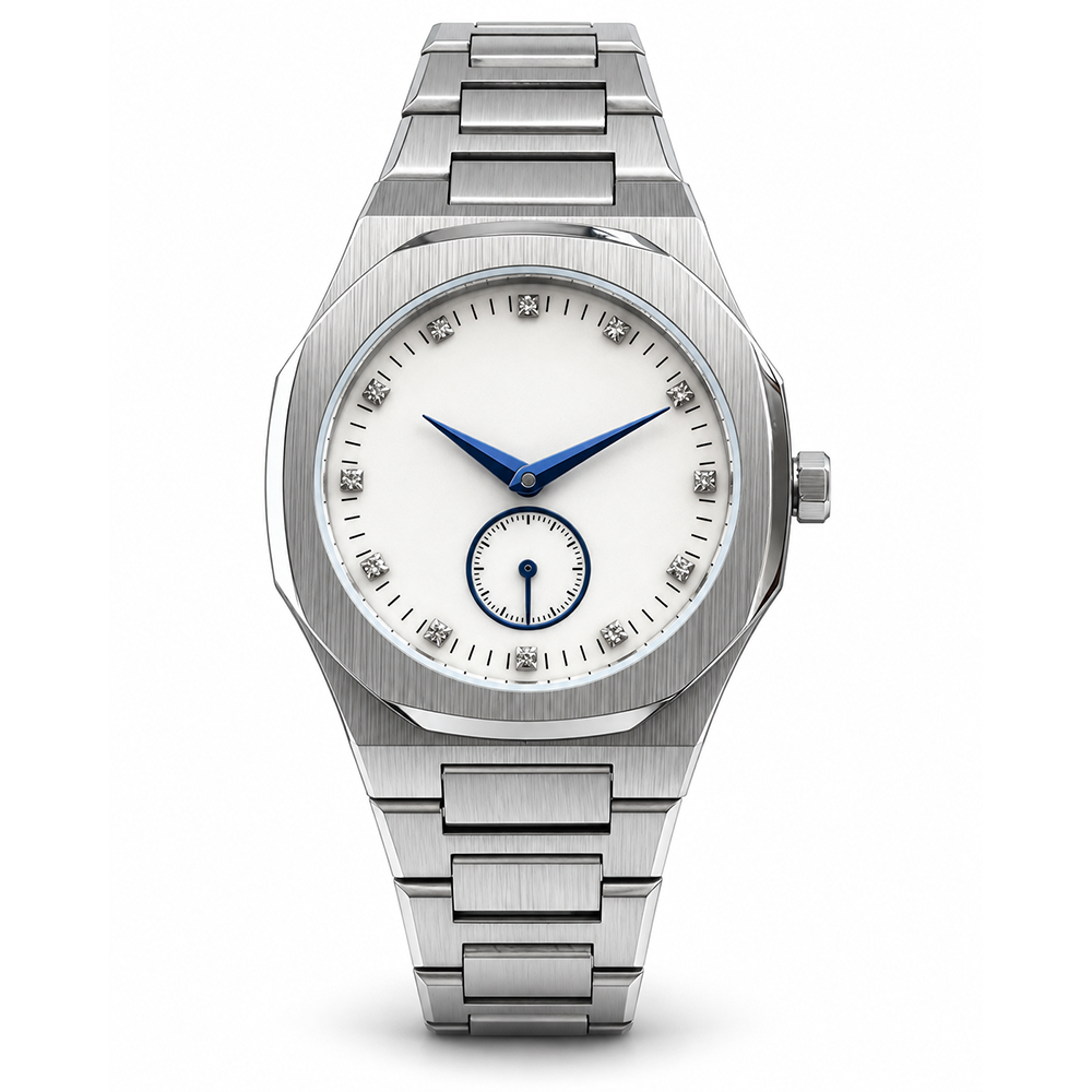 ez-w Octagonal Watch Sub-dial Design Stainless Steel for Brand OEM Orders