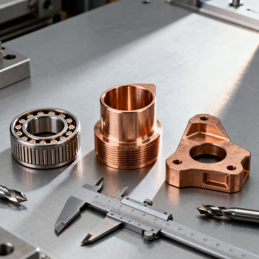 Dịch vụ CNC Hợp kim Đồng Chống Mài mòn, Ma sát Thấp - Phù hợp cho Vòng bi, Ống lót và Các Bộ phận Chống Mài mòn Theo yêu cầu