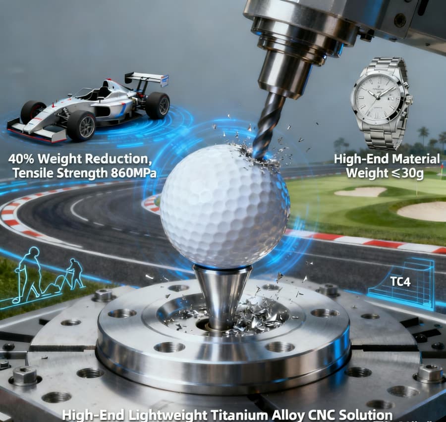 Giải pháp CNC Hợp kim Titan Nhẹ Cao cấp - Linh kiện Theo yêu cầu cho Xe đua, Gậy đánh Golf và Sản phẩm Tiêu dùng Cao cấp