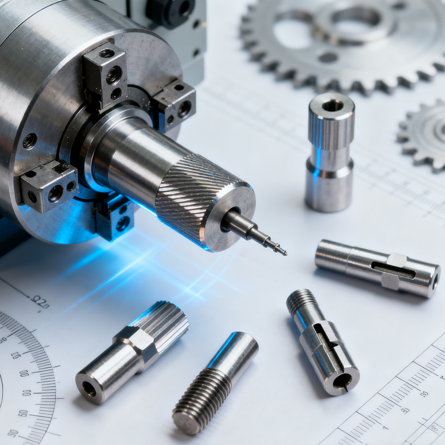Swiss style precision machining - specializing in high-precision turning and milling of shaft parts with a diameter less than Φ 32mm