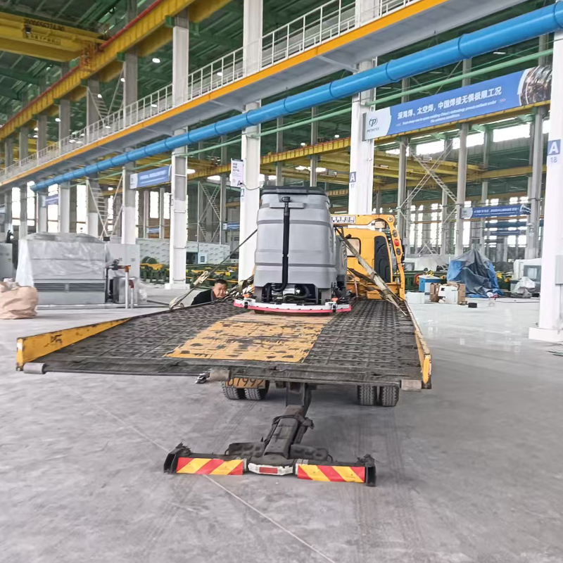 Improve workplace safety with a riding floor cleaner machine.