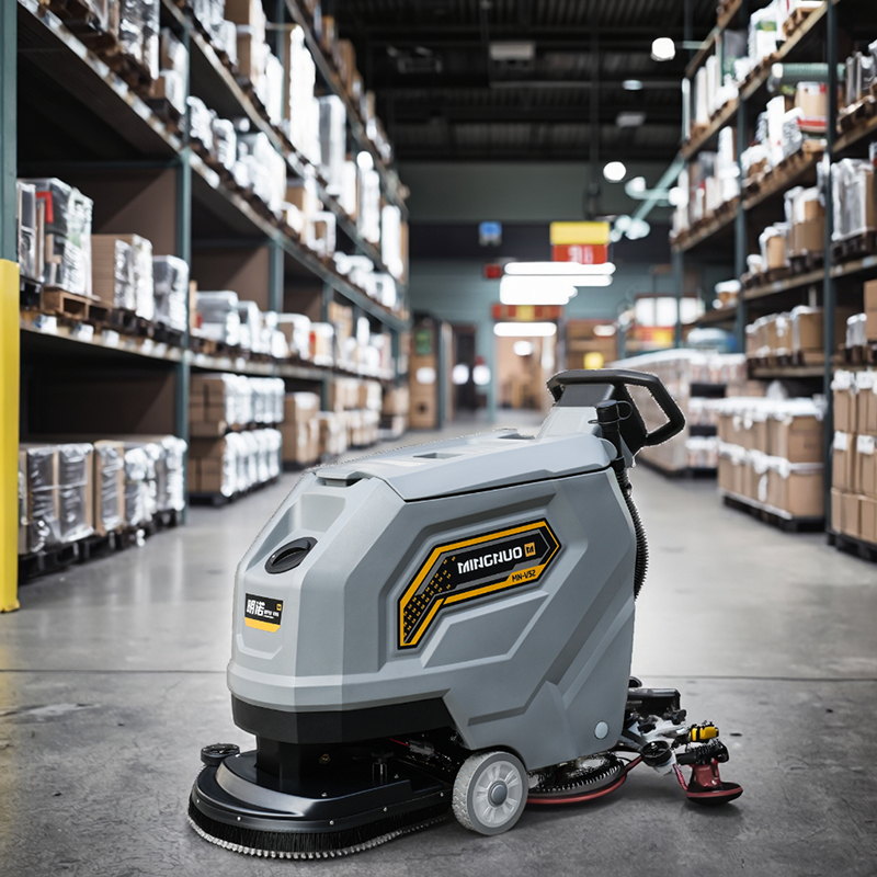 Experience professional results with the ease of an electric walk behind floor scrubber