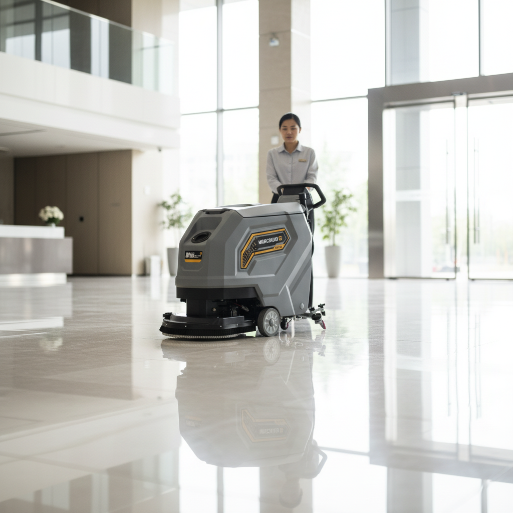 How a Walk Behind Floor Scrubber Machine Can Streamline Cleaning Processes?