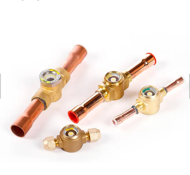 High Pressure Resistant Refrigeration Sight Glass, Moisture Indicator Liquid Level Observer for Air Conditioner, Freezer and Cold Storage Unit