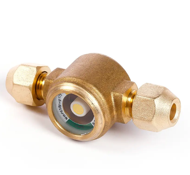 High Pressure Resistant Refrigeration Sight Glass, Moisture Indicator Liquid Level Observer for Air Conditioner, Freezer and Cold Storage Unit