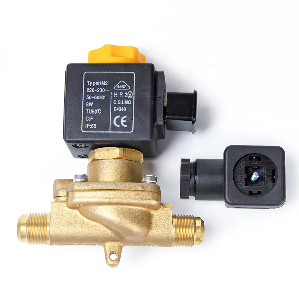 High Precision Refrigeration Solenoid Valve, Waterproof Pressure Resistant Magnetic Valve for Air Conditioner, Cold Storage and Refrigeration Unit