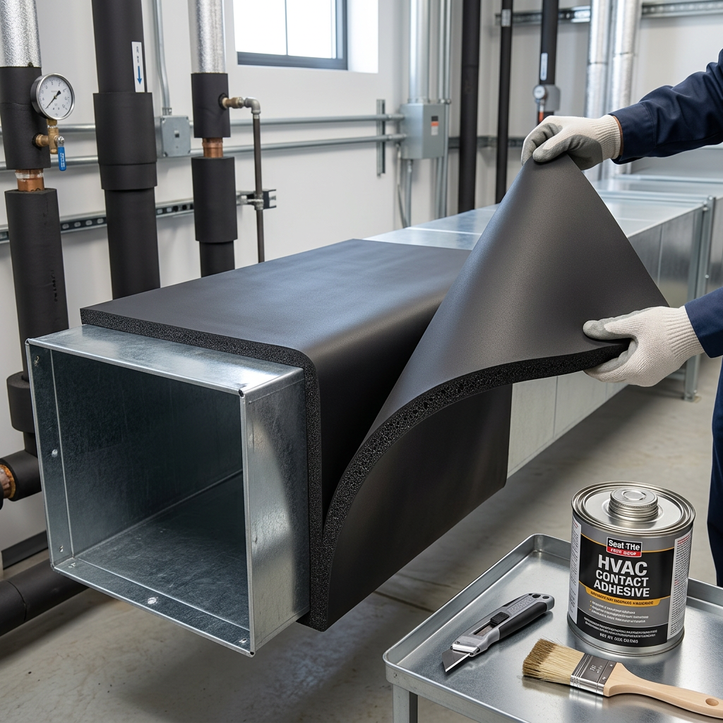 NBR Closed-Cell Foam Insulation Sheet | Thermal & Acoustic | Waterproof | Flexible Rubber Panel for HVAC Duct Wrap, Pipe Insulation & Cold Storage Wall Lining