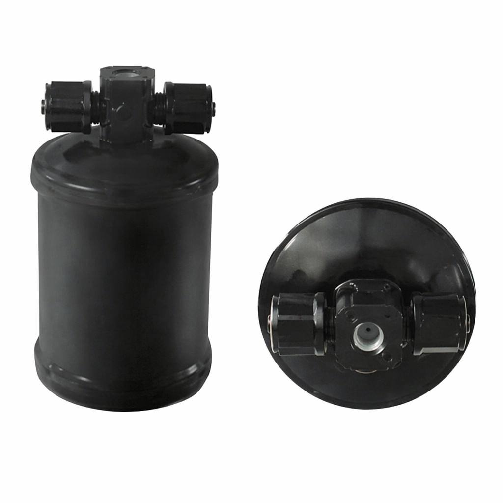 Multi-Spec Automotive AC Filter Drier Receiver Drier, Aluminum Refrigerant Filter Dryer with Various Thread Port Sizes, Leakproof Moisture Absorption Accumulator for Car, Truck, Excavator & Construction Machinery HVAC System, Compatible R134a R1234yf Refr