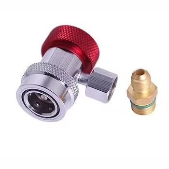 Leak-Proof Quick Couple, Fast Connect Refrigeration Pipe Fitting, High Pressure Resistant Quick Connector for HVAC Copper Pipe Connection