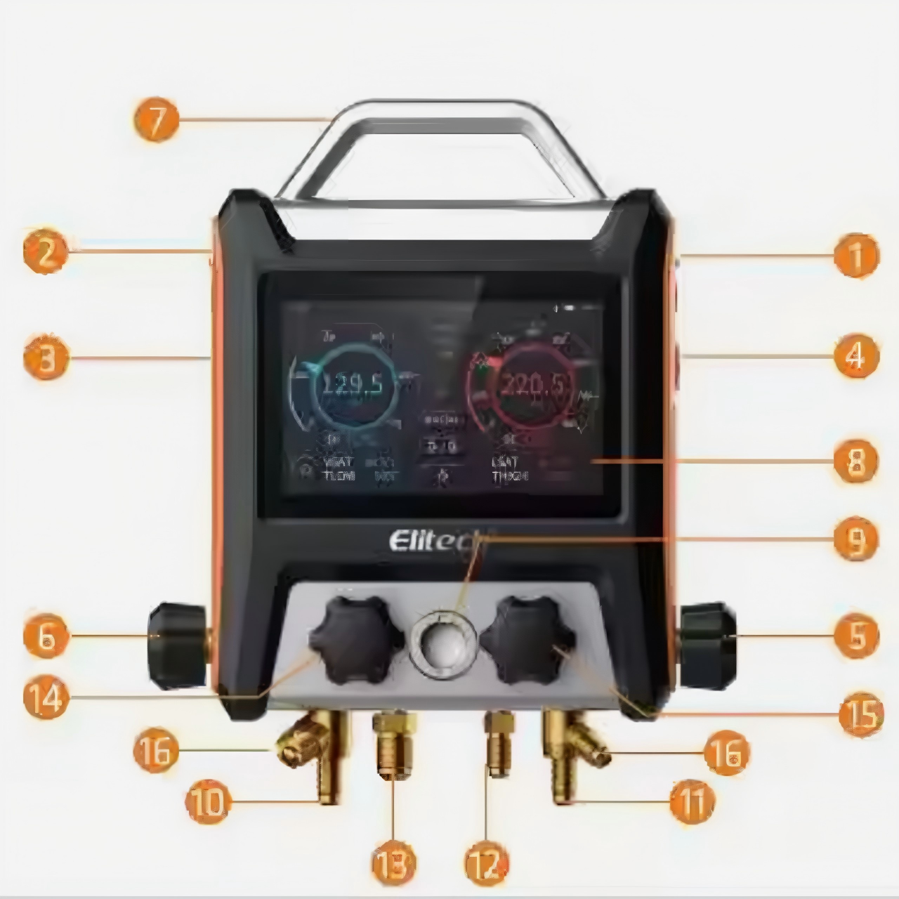 מדדי מניפולד HVAC מדויקים לשירות קירור מהימן