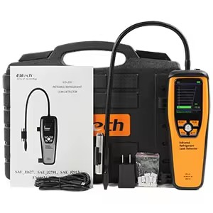 High Sensitivity Refrigerant Leak Detector, Portable HVAC Leak Detection Tool, Fast Response Rechargeable Gas Leak Tester for Air Conditioner and Refrigeration System