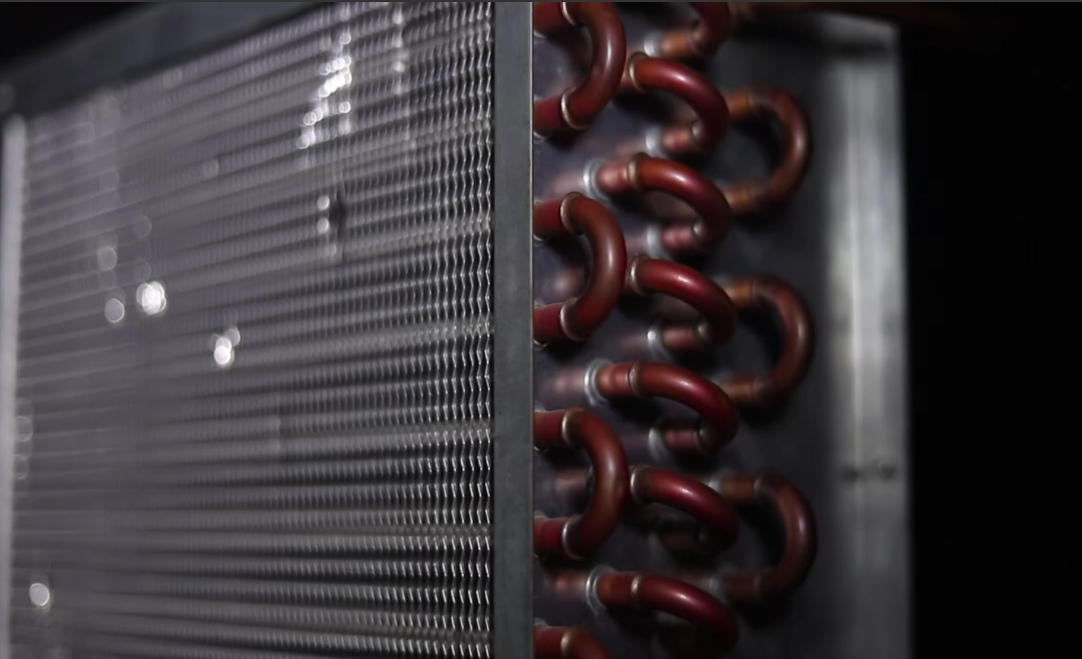 Copper tube condenser