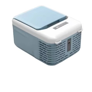 Portable DC 12V 24V Car Refrigerator, Low Noise Compressor Vehicle Fridge, Fast Cooling Mini Mobile Freezer for Truck RV Camping Travel Outdoor Use