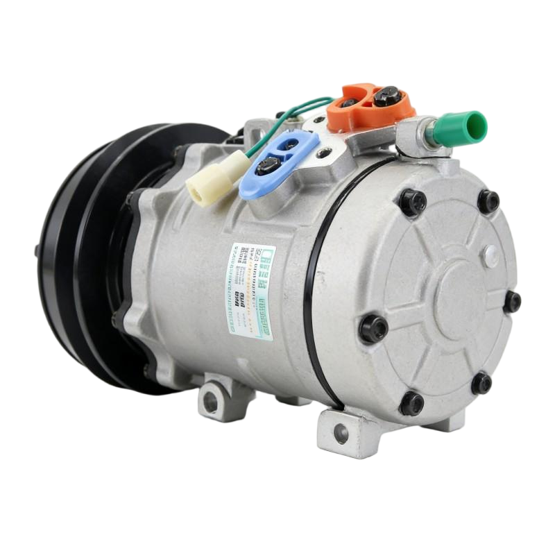 Universal Auto AC Compressor, Sanden Style Car Air Conditioning Compressor with Clutch, 12V/24V Automotive Air Con Pump Replacement for Cars