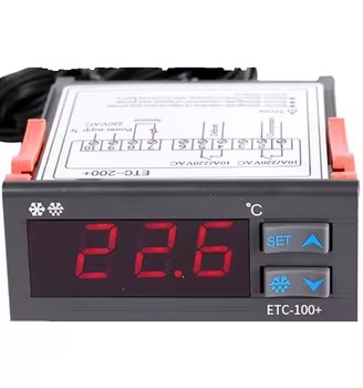 High Precision Refrigeration Thermostat, Automatic Temperature Control Switch, Waterproof Durable Mechanical & Digital Thermostat for Refrigerator Freezer HVAC Unit