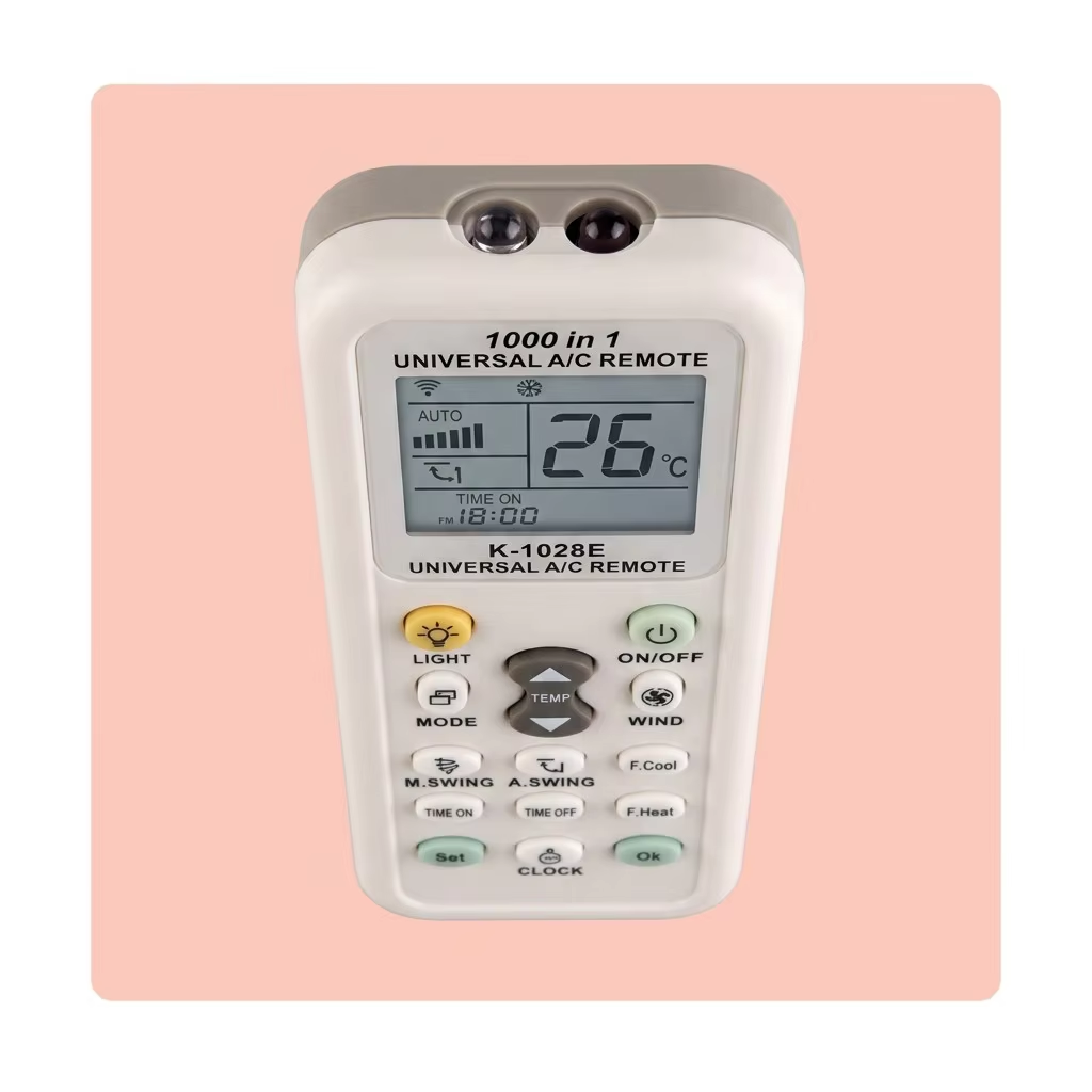 1000-in-1 Universal AC Remote Control | LCD Display | Auto Code Search | Compatible with All Major Brands | Timer & Fast Cool/Heat