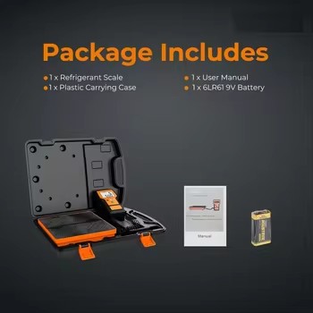 High Precision Digital Refrigerant Scale, Portable HVAC Charging Scale, Accurate Weight Measurement Scale for Refrigerant Filling and Recovery