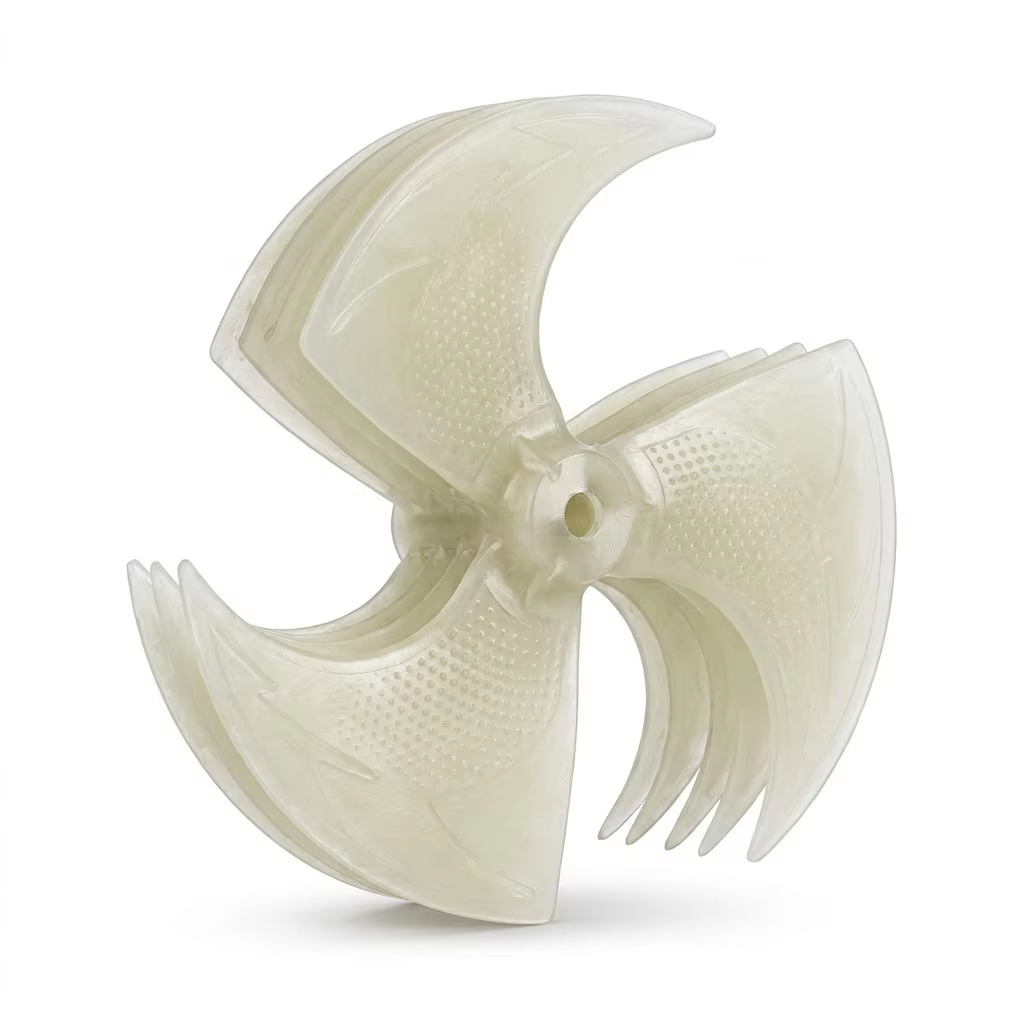High-Efficiency Three-Blade Axial Fan Impeller — Fiberglass-Reinforced Composite, 600mm to 1000mm Diameter Range