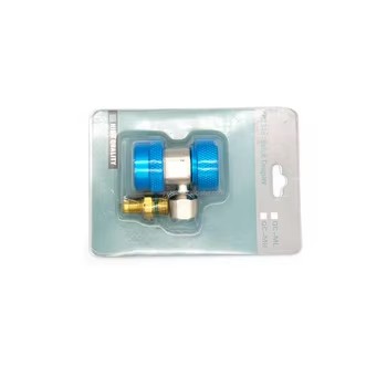 Leak-Proof Quick Couple, Fast Connect Refrigeration Pipe Fitting, High Pressure Resistant Quick Connector for HVAC Copper Pipe Connection