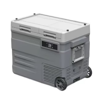 Portable DC 12V 24V Car Refrigerator, Low Noise Compressor Vehicle Fridge, Fast Cooling Mini Mobile Freezer for Truck RV Camping Travel Outdoor Use