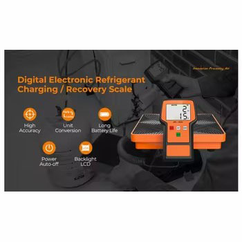 High Precision Digital Refrigerant Scale, Portable HVAC Charging Scale, Accurate Weight Measurement Scale for Refrigerant Filling and Recovery