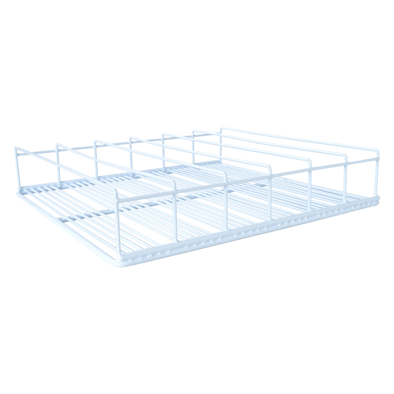 Commercial Manual Stainless Steel Refrigerator Freezer Plastic Coated Wire Mesh Shelf and Durable Basket