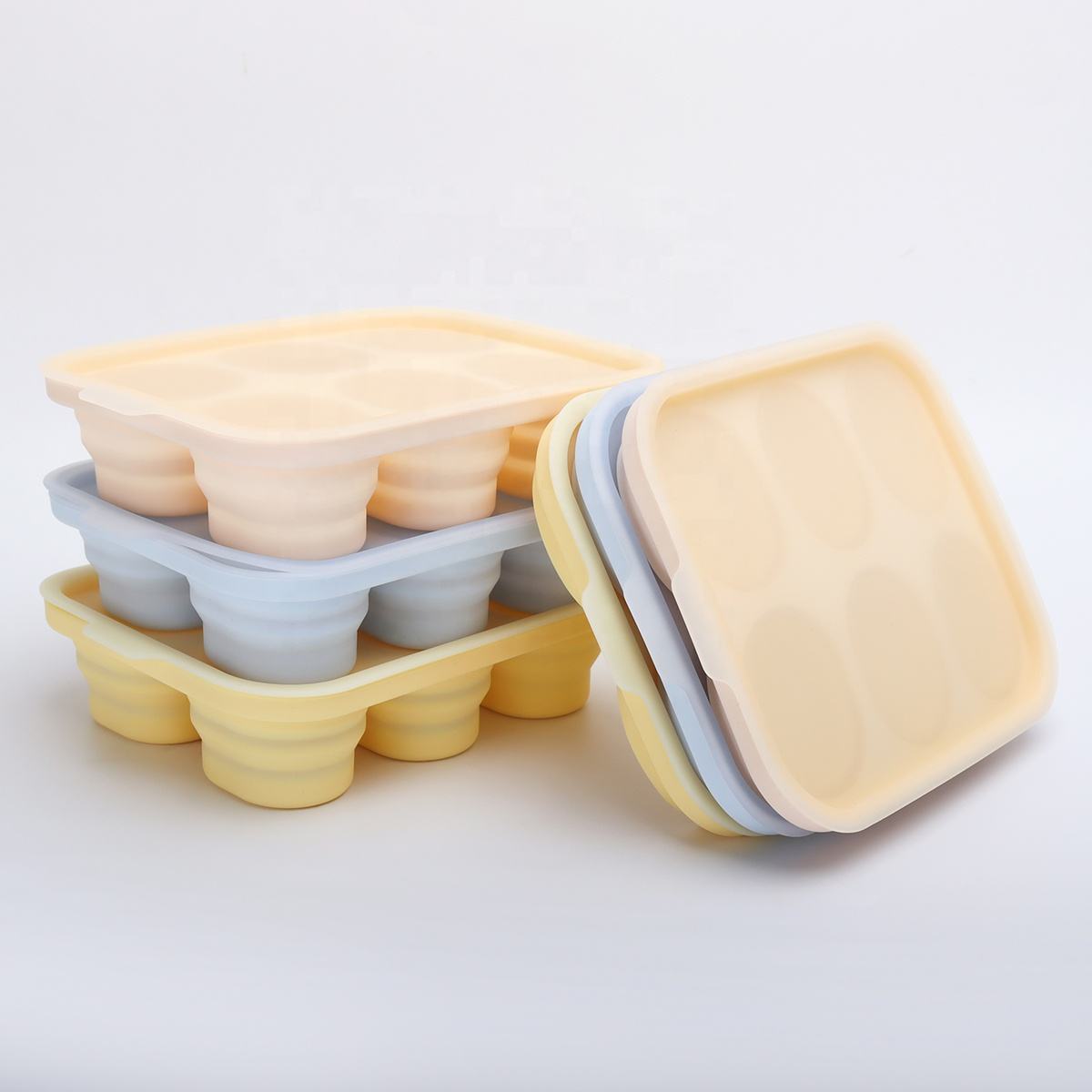Versatilidade e conveniência incomparáveis da bandeja dobrável para gelo de silicone